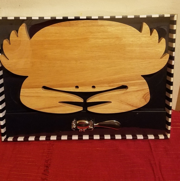 Other - Crab Shaped Cheese Board w Crab Spreader